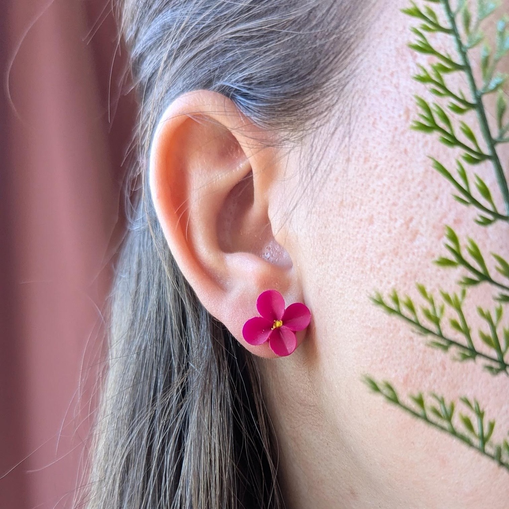 Flor 4 fucsia oscuro