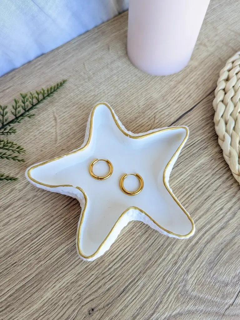 Joyero estrella de mar  (Borde dorado)