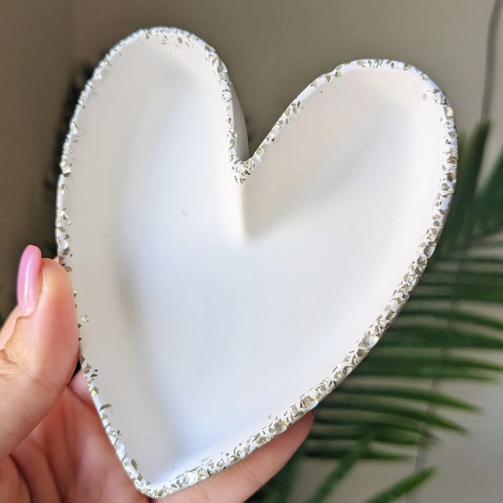 Bandeja corazón cristalizada
